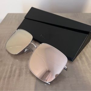 Dior Stellaire1 sunglasses in silver and rose gold lenses